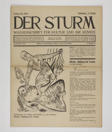 Litografía Kokoschka - Mörder, Hoffnung der Frauen 