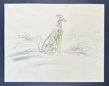 Litografía Kokoschka - Oskar Kokoschka (1886-1980) - Coloured chalk lithograph on porous paper and vélin - 1952