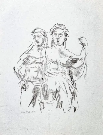 Litografía Kokoschka - Oskar Kokoschka (1886–1980) – Lithograph on paper – 1963