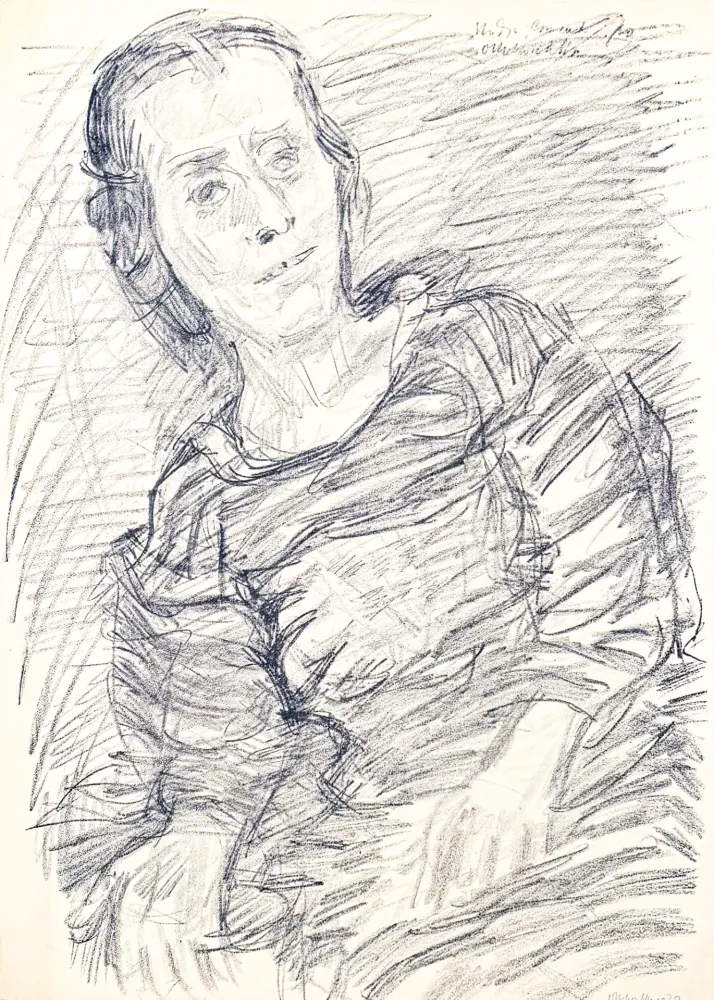 Litografía Kokoschka - Oskar Kokoschka (1886–1980) - Madeleine - Lithograph on paper - 1920