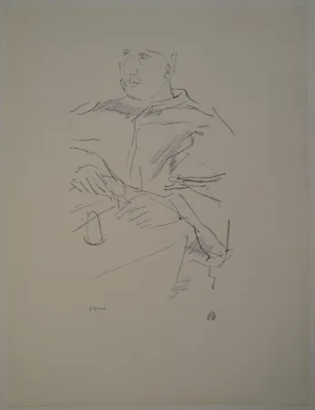 Litografía Kokoschka - Papst Leo X