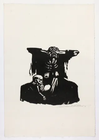 Grabado En Madera Kollwitz - Hunger