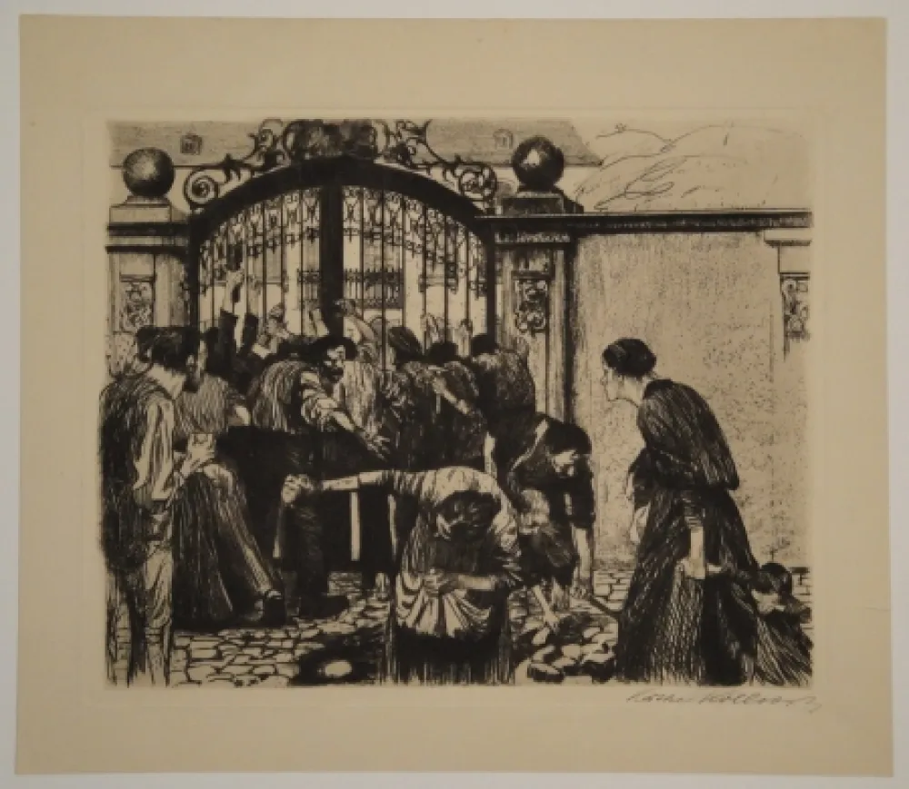Aguafuerte Kollwitz - Sturm