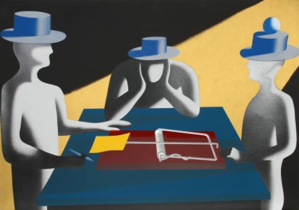 Serigrafía Kostabi - Art of the Deal