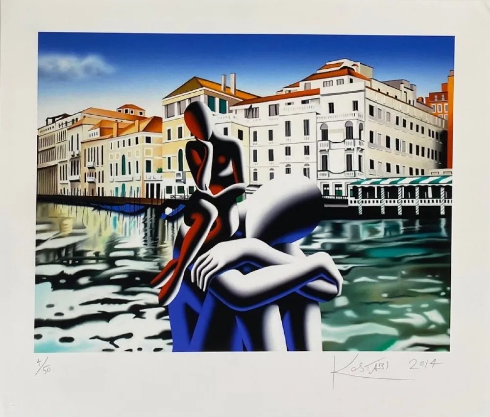 Serigrafía Kostabi - Brink Of Awakening 