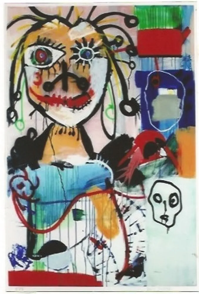 Litografía Kostabi - Joachim