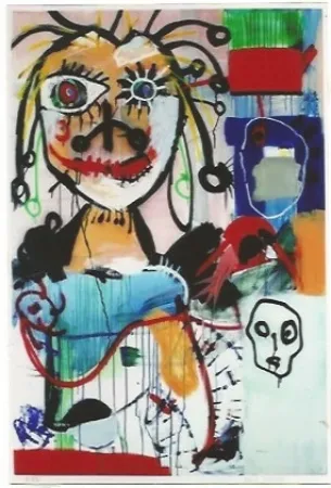 Litografía Kostabi - Joachim