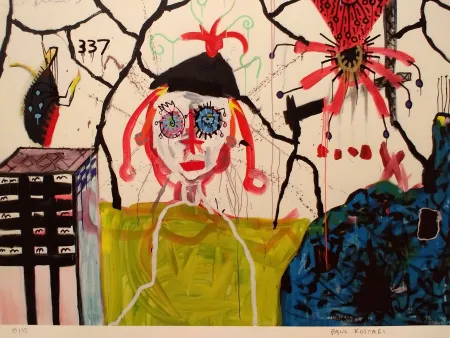 Litografía Kostabi - Kostabi