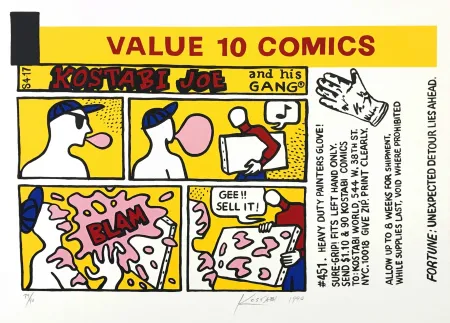 Serigrafía Kostabi - KOSTABI JOE