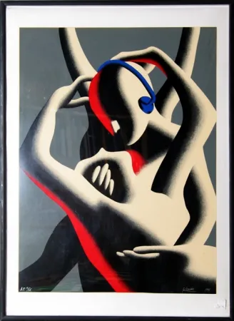 Serigrafía Kostabi - Love in Stereo