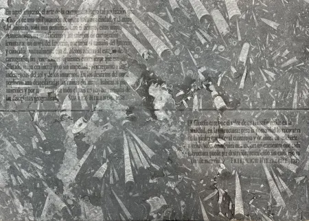 Aguafuerte Kosuth - El mapa de Miranda y la disciplina de Nietzsche