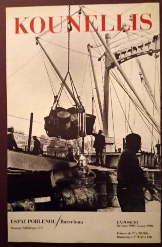 Cartel Kounellis - Exhibition poster Espai Poblenou