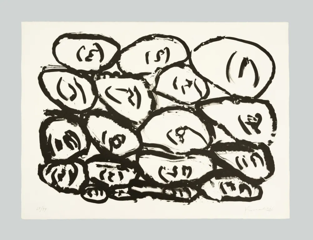 Litografía Kounellis - Senza titolo