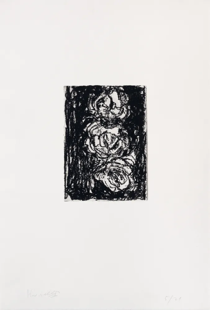Grabado Kounellis - Trois roses