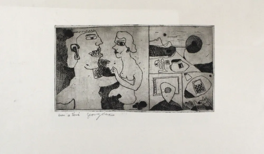 Grabado Kress - Ungeheuer I [with] Ungeheuer II