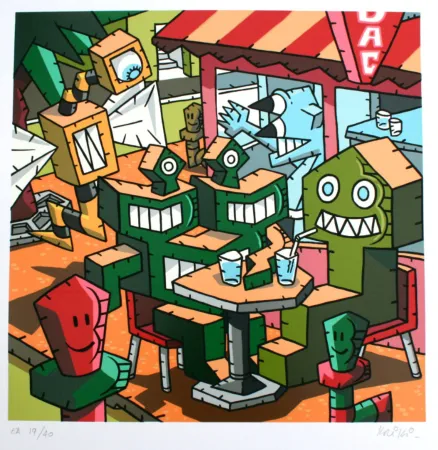 Serigrafía Kriki - Le bar