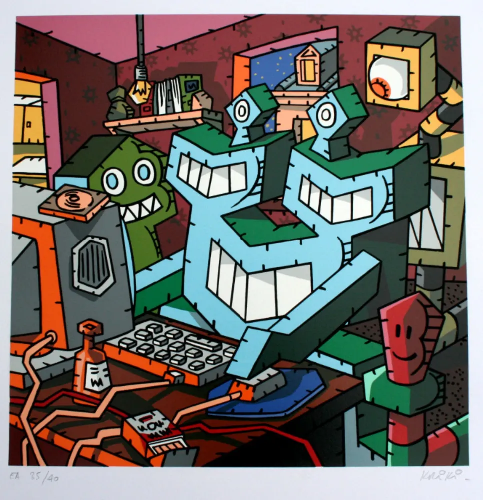 Serigrafía Kriki - L’ordi