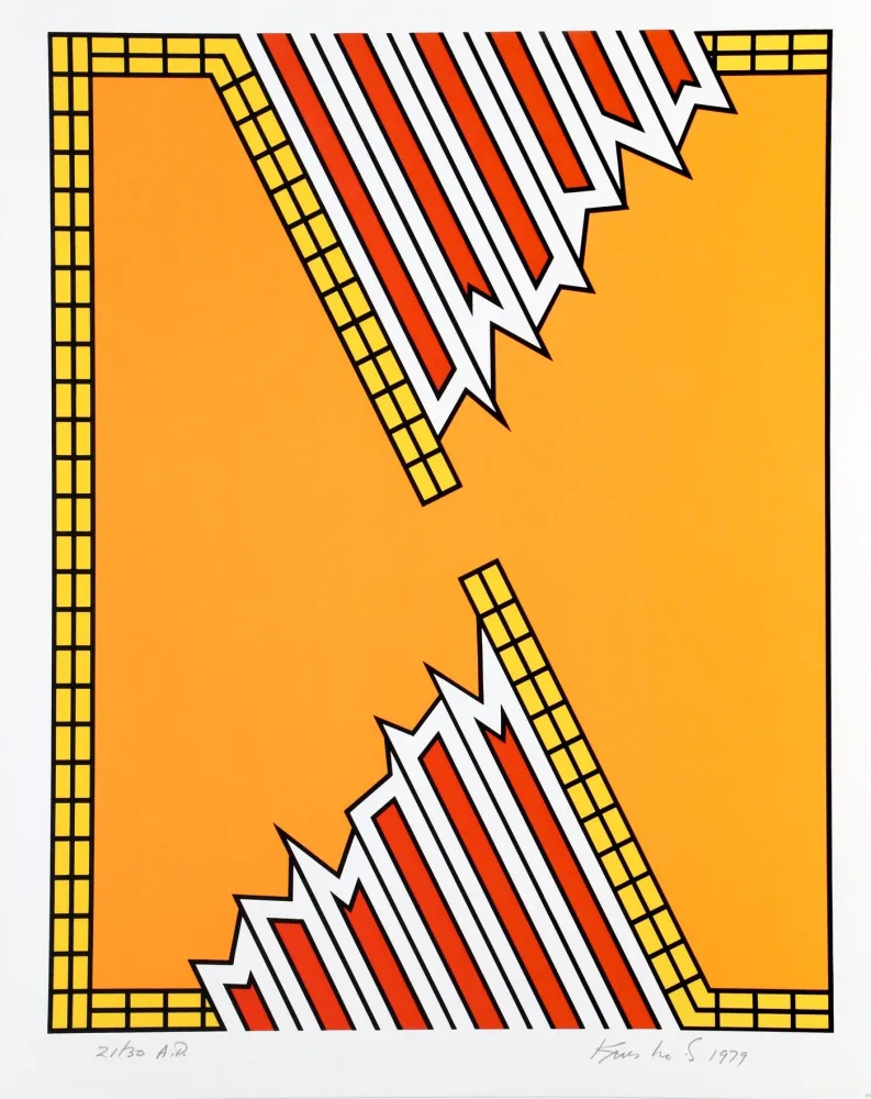 Serigrafía Krushenick - Deep Down Orange