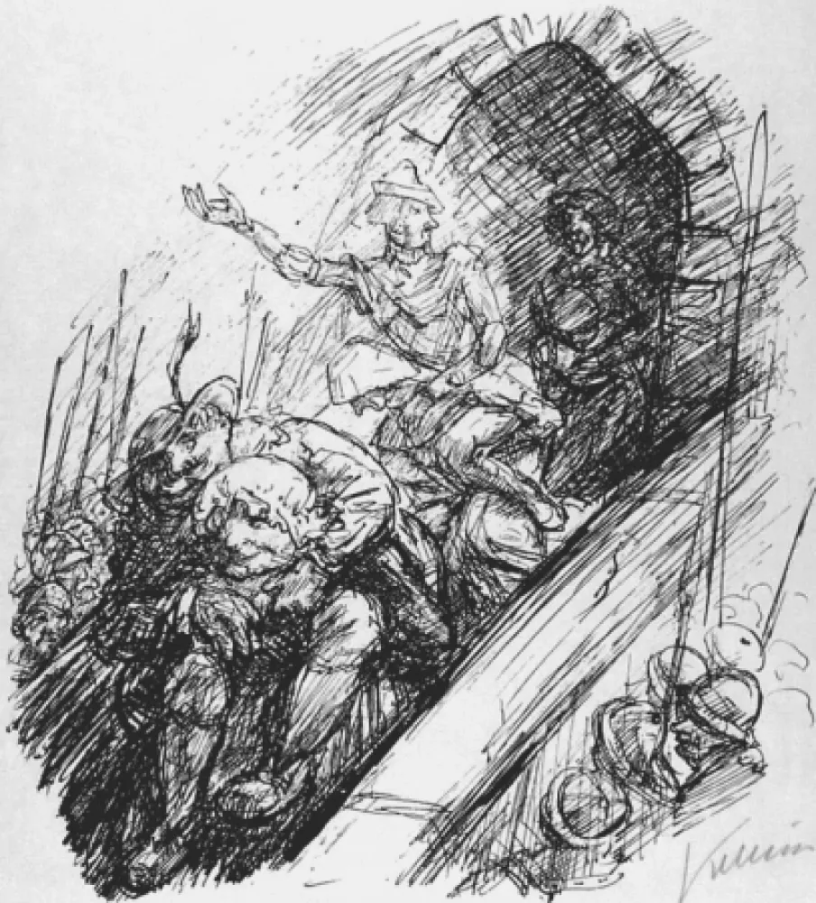 Litografía Kubin - Die Weider von Weinsberg