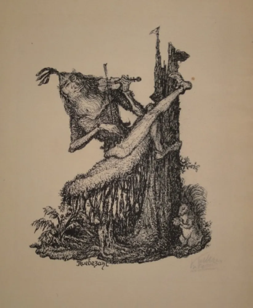 Litografía Kubin - Rübezahl II