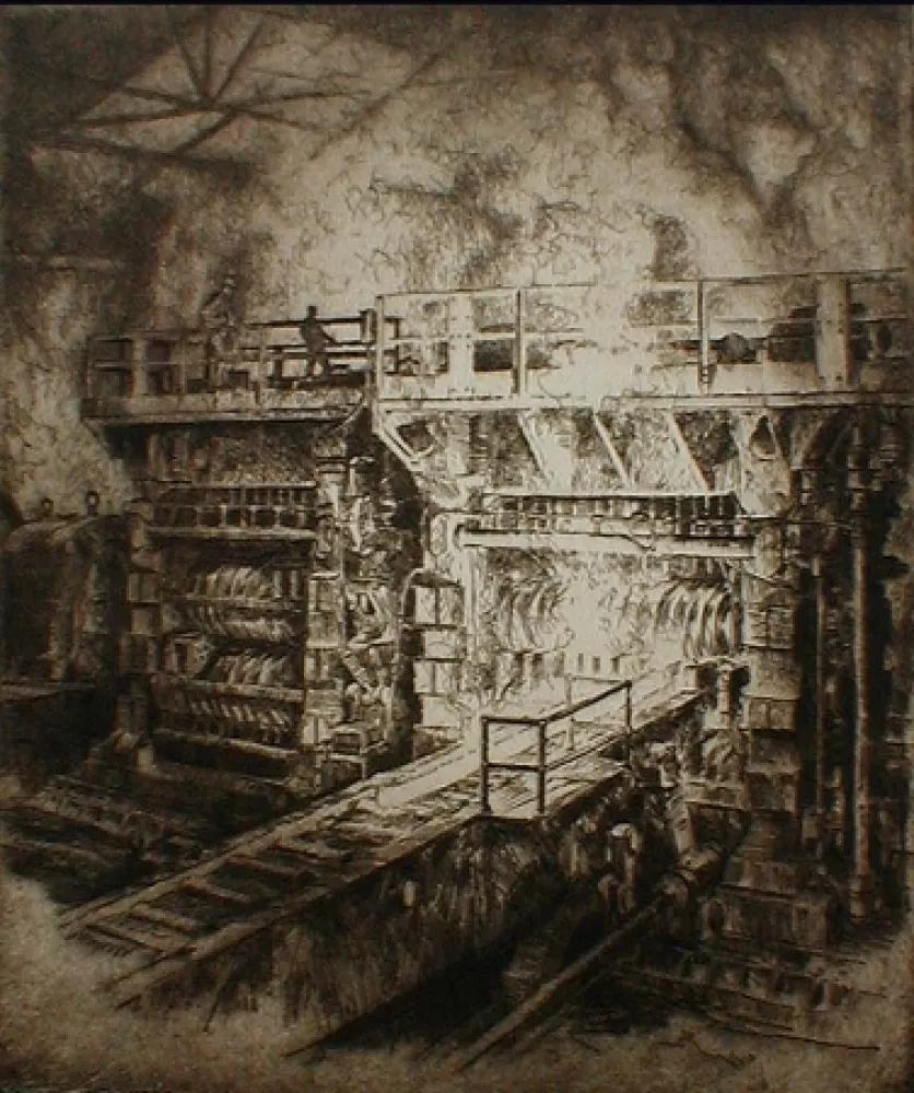 Aguafuerte Kuhler - Untitled (steel mill)