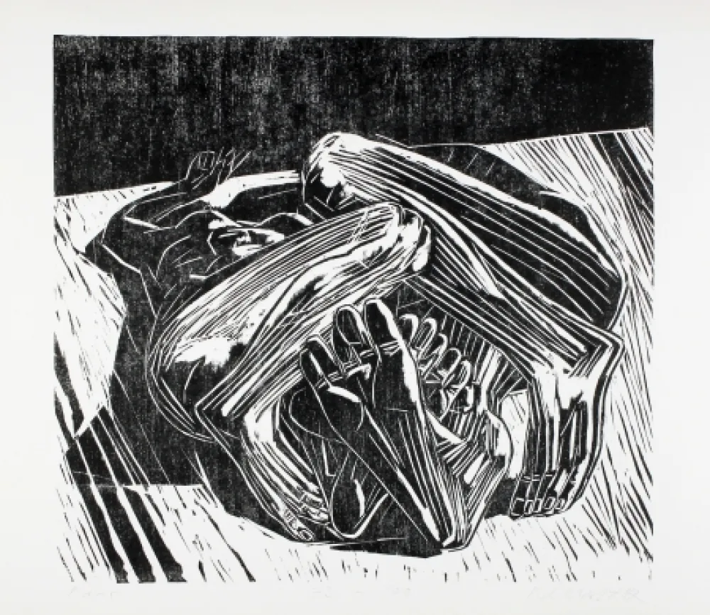 Grabado En Madera Kunert - Paar (Couple)