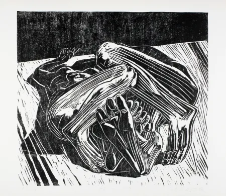 Grabado En Madera Kunert - Paar (Couple)