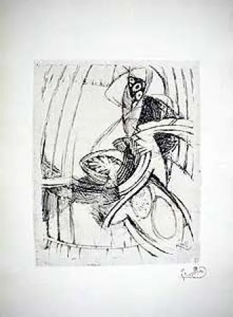 Aguafuerte Kupka - Composition Geometrique