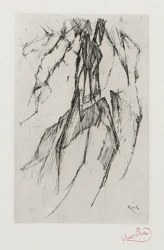 Grabado Kupka - Fountain