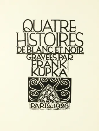 Grabado En Madera Kupka - Quatre histoires de blanc et noir 