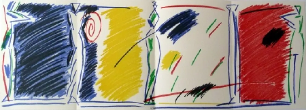 Litografía Kuroda - East/West Pentures i diuixos