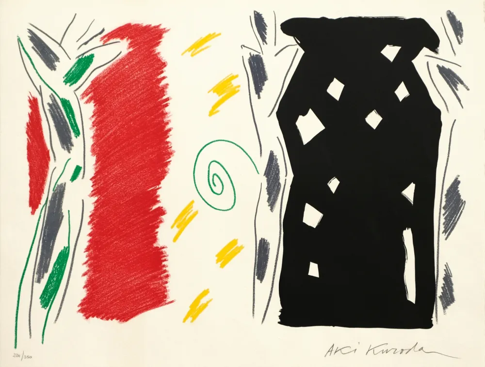 Litografía Kuroda - Trois Figures