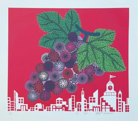 Serigrafía Kusama - Grapes In The City