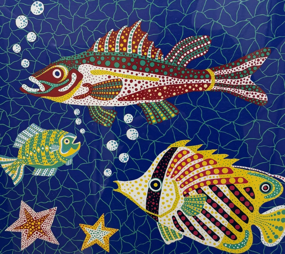 Litografía Kusama - Sea