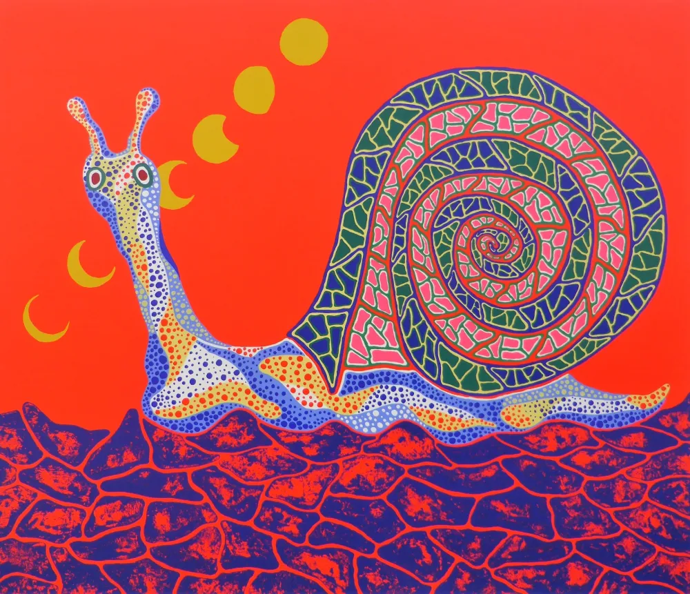 Serigrafía Kusama - Snail