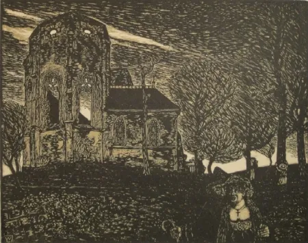 Grabado En Madera Laage - Frühlingssturm