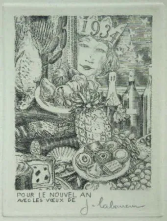 Aguafuerte Laboureur - Cocagne.