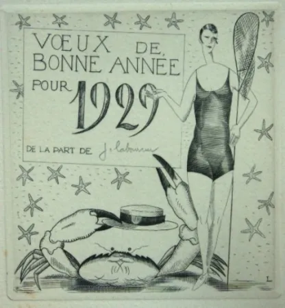 Punta Seca Laboureur - La pêcheuse au crabe.