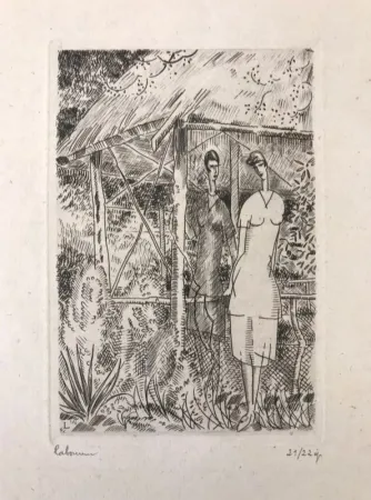 Grabado Laboureur - La tonnelle rustique 