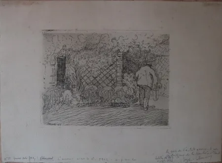 Aguafuerte Laboureur - L'Arrosoir