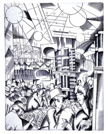 Libro Ilustrado Laboureur - Tableaux contemporains:  Tableau des Courses, de la Boxe, de la Venerie, de l'Amour Venal, des Grands Magasins, de la Mode, de l'Au-Delà, du Palais, de la Bourgeoisie