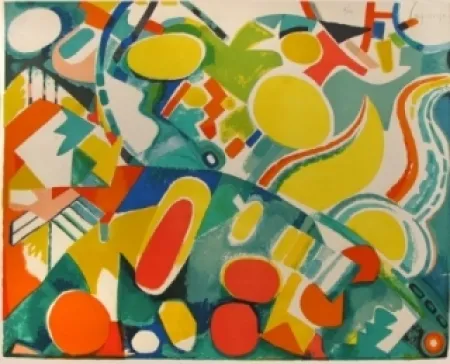Litografía Lagrange - Compostion abstraite