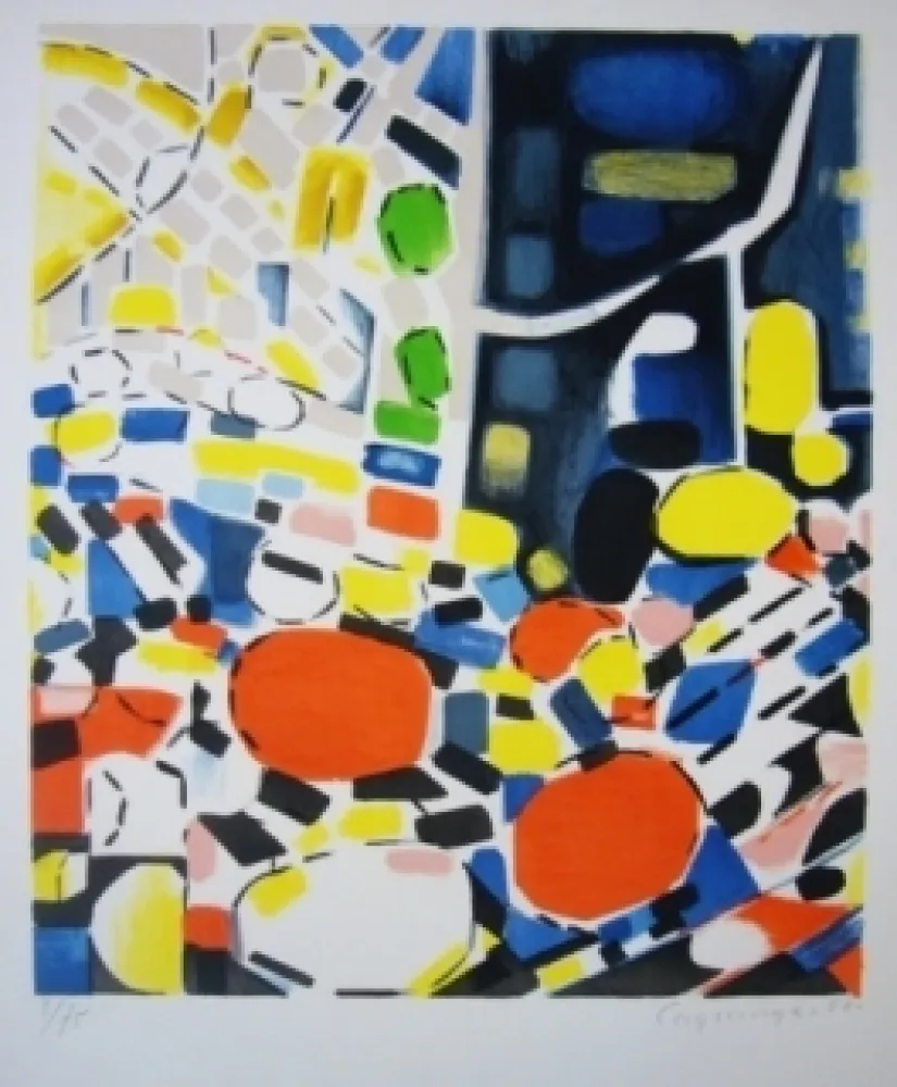 Litografía Lagrange - Paysage 57