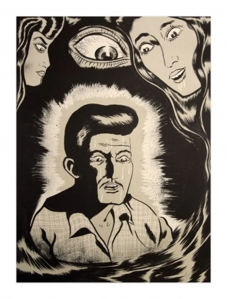 Litografía Lakra (Dr.) - Ojo vigilante