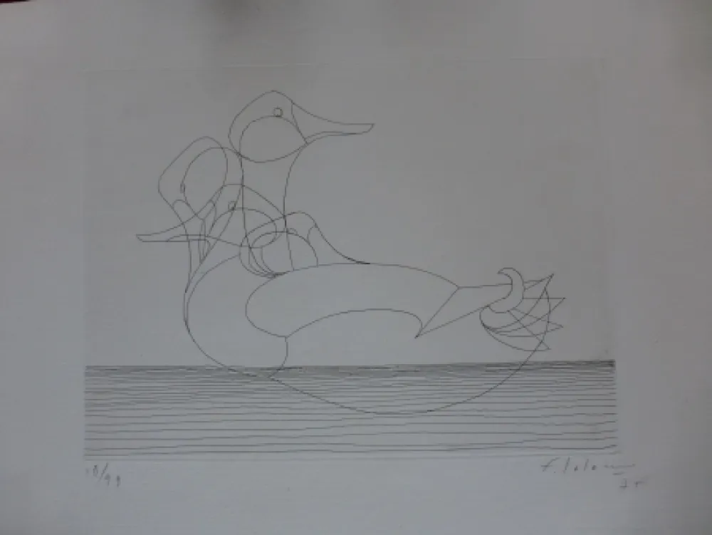 Aguafuerte Lalanne - Le canard