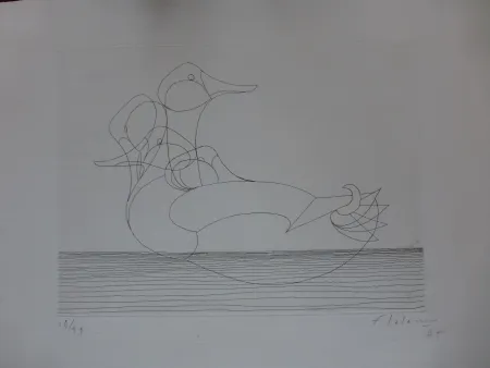 Aguafuerte Lalanne - Le canard