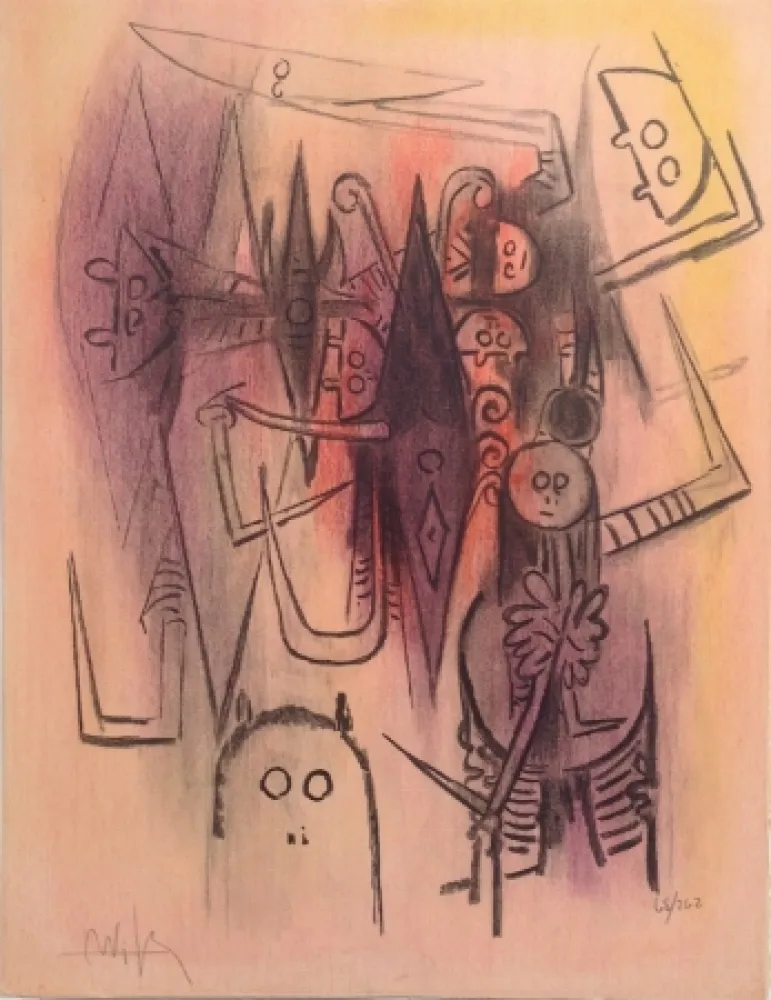 Litografía Lam - Clairiere from Pleni Luna 