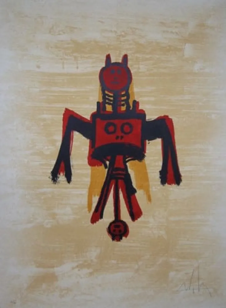 Litografía Lam - EL ÚLTIMO VIAJE DEL BUQUE FANTASMA