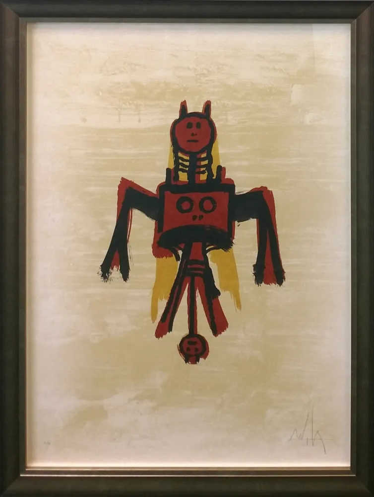 Litografía Lam - EL ULTIMO VIAJE DEL BUQUE FANTASMA