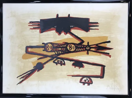 Litografía Lam - El último viaje del buque fantasma 